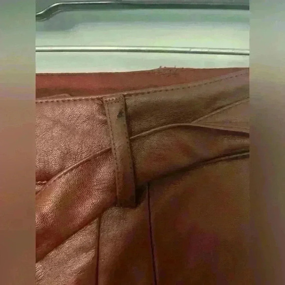 Express High Waisted Faux Leather Belted Utility Ankle Pant Size XS - Picture 4 of 9